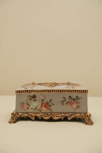 Vintage Floral Tissue Box