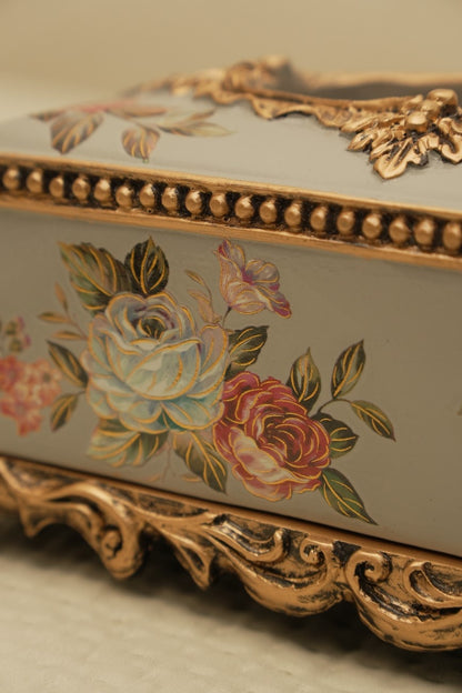 Vintage Floral Tissue Box