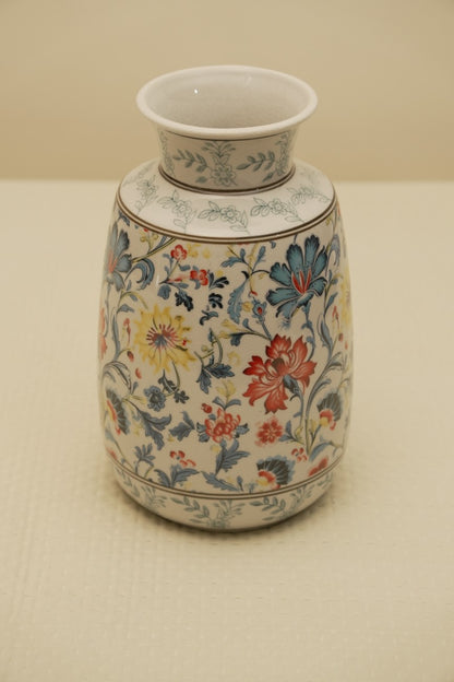 Vintage Floral Ceramic Vase