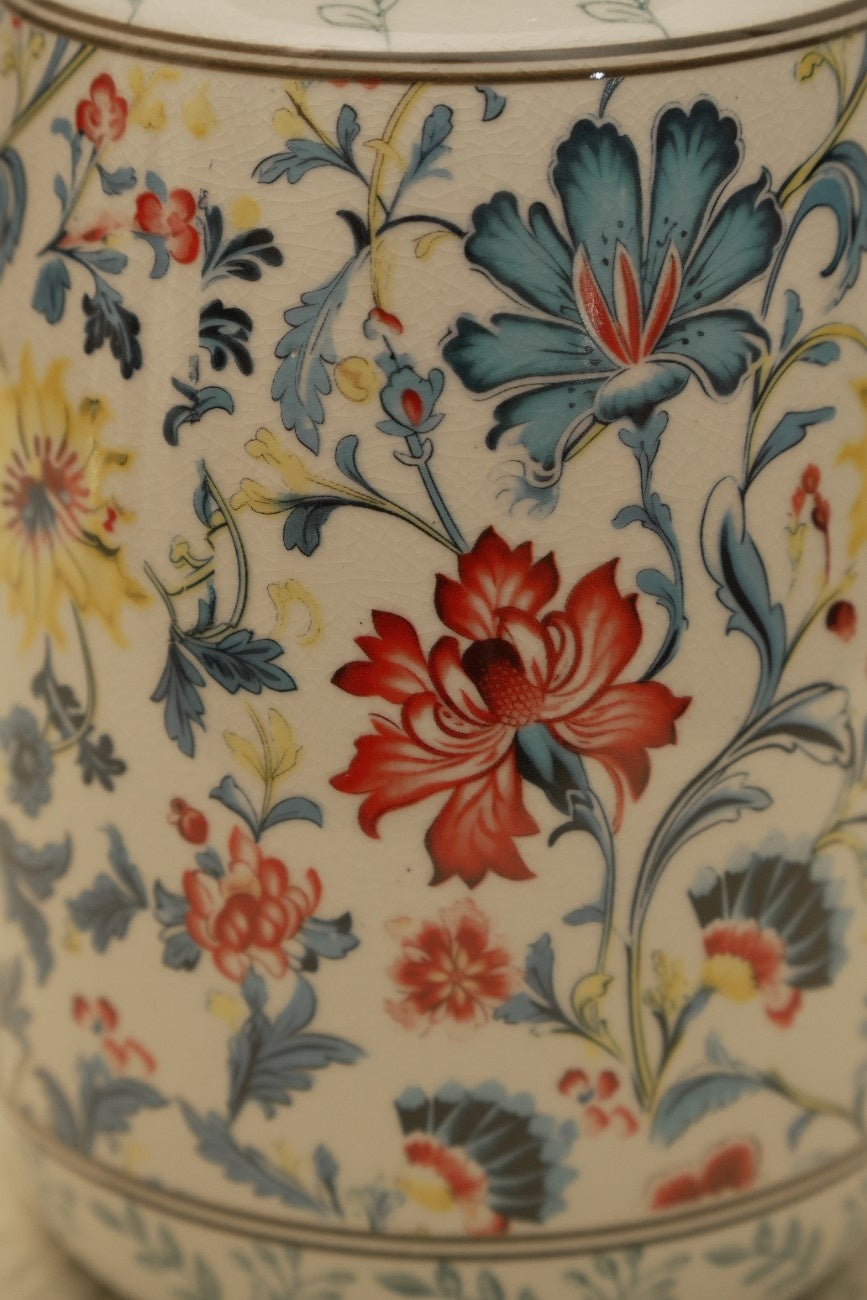 Vintage Floral Ceramic Vase