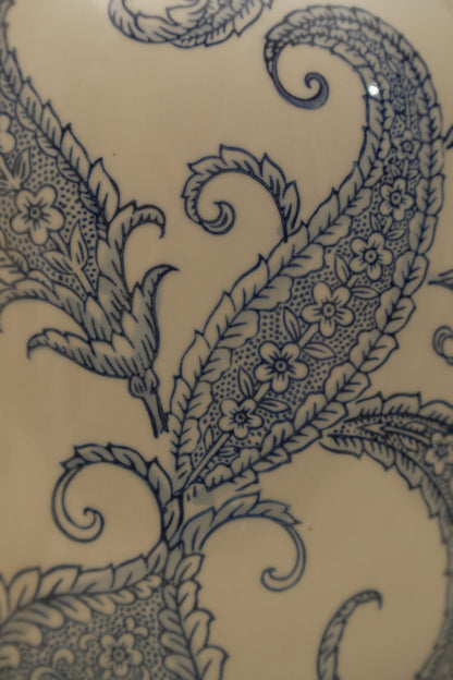 Classic Blue Paisley Ceramic Decorative Vase