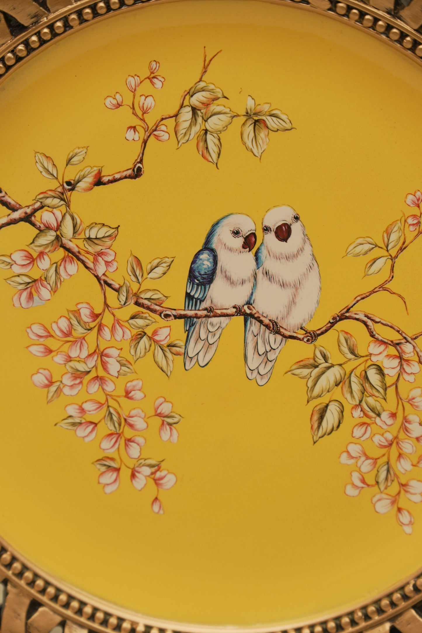 Elegant Yellow Decorative Wall Plate