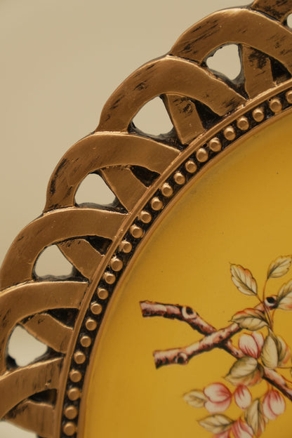 Elegant Yellow Decorative Wall Plate