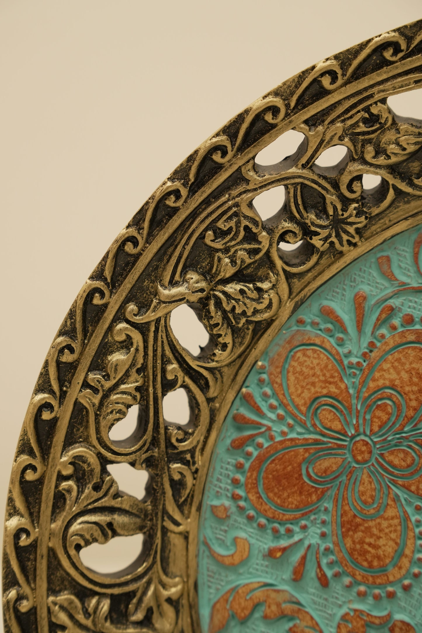 The Royal Bloom – Decorative Floral Plate Showpiece