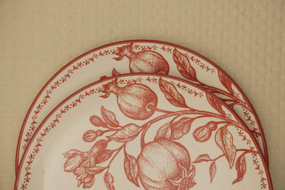 Crimson Garden Ceramic Dinner Plate - Set of 2