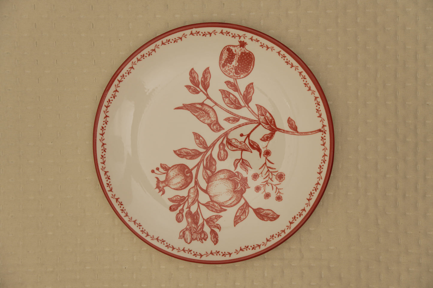 Crimson Garden Collection Small Desert Plates - Set of 2