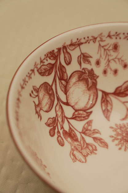 Crimson Garden Collection Bowl- Set of 2