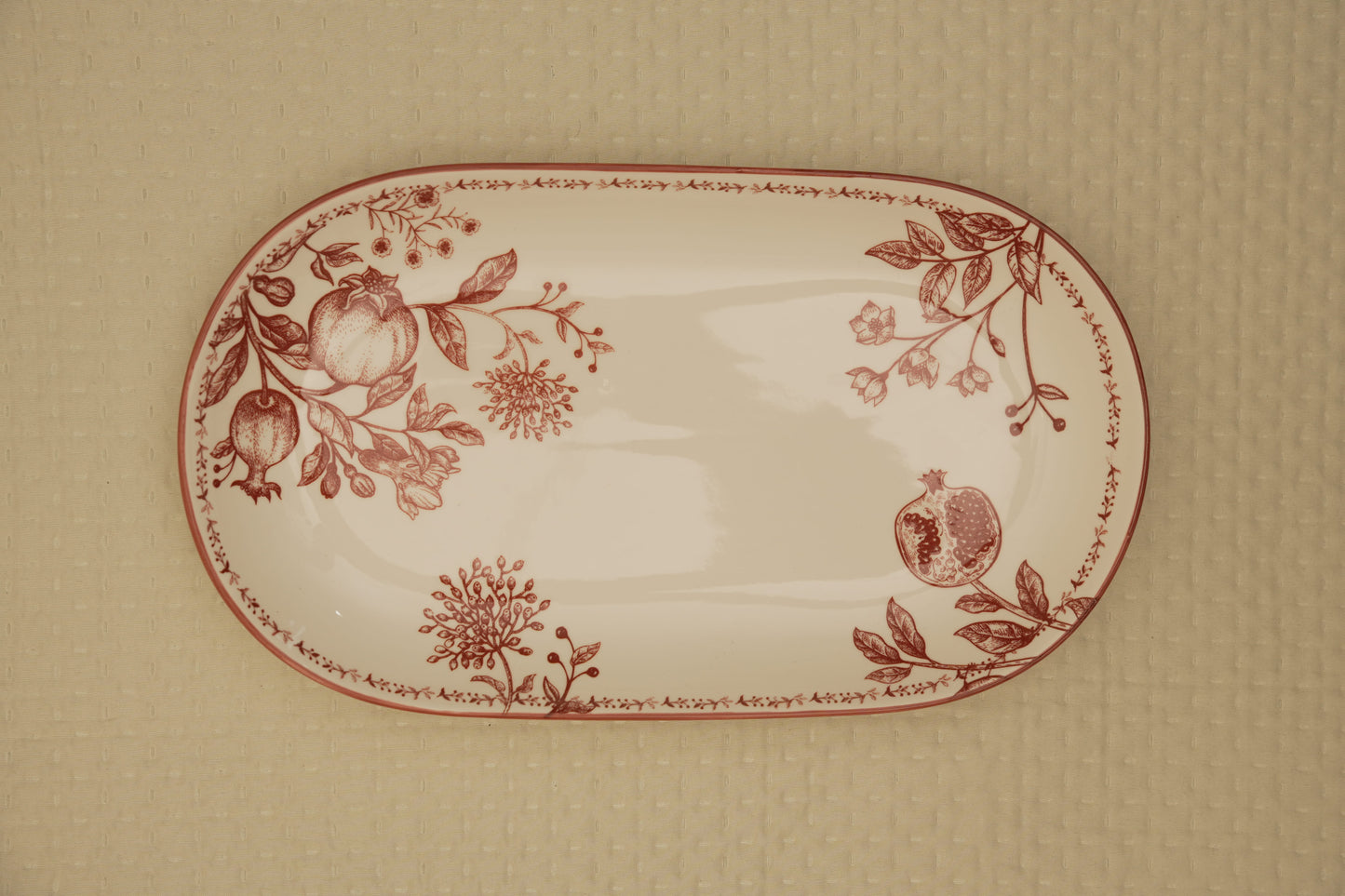 Crimson Garden Collection Platter - Set of 2