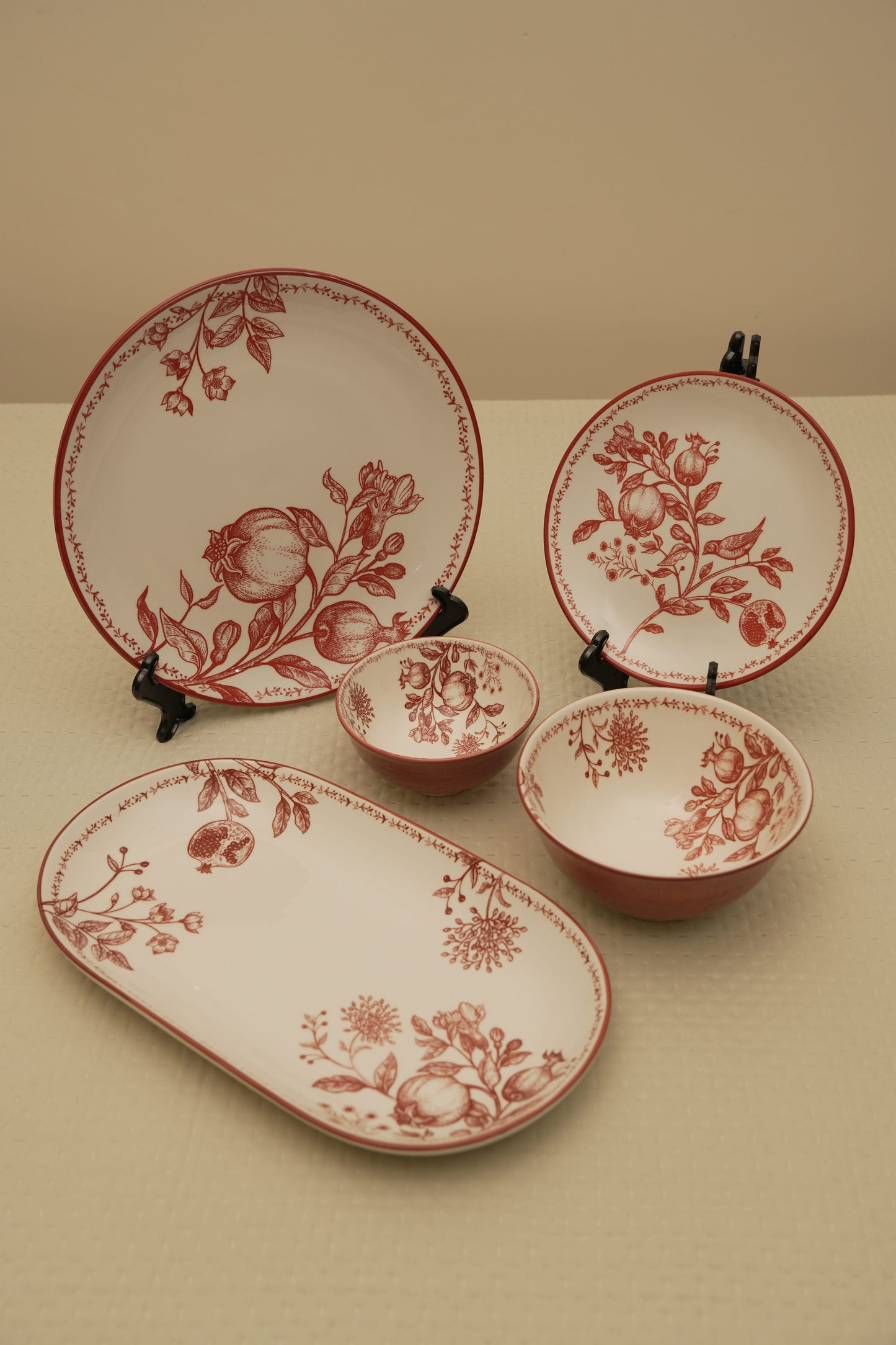 Crimson Garden Collection - Bowl Set of 2