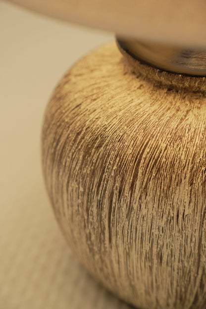 Earthy Textured Table Lamp for Living Room & Bedroom