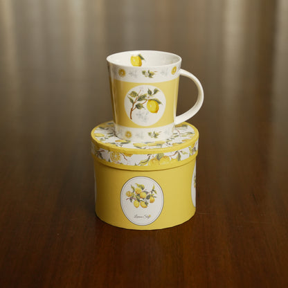 Lemon Grove Ceramic Mug with Premium Gift Box