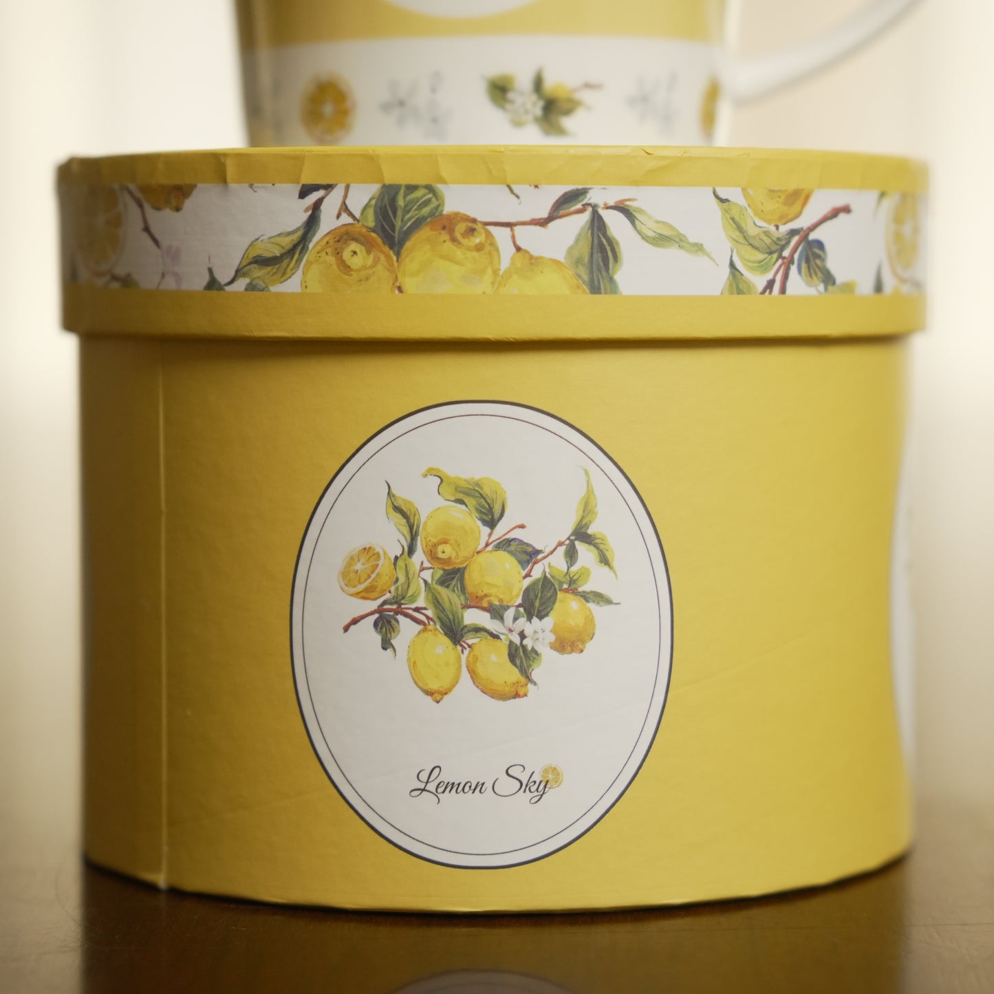 Lemon Grove Ceramic Mug with Premium Gift Box