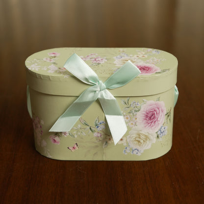 Blossom Elegance Ceramic Mug Set of 2 with Luxury Round Gift Box