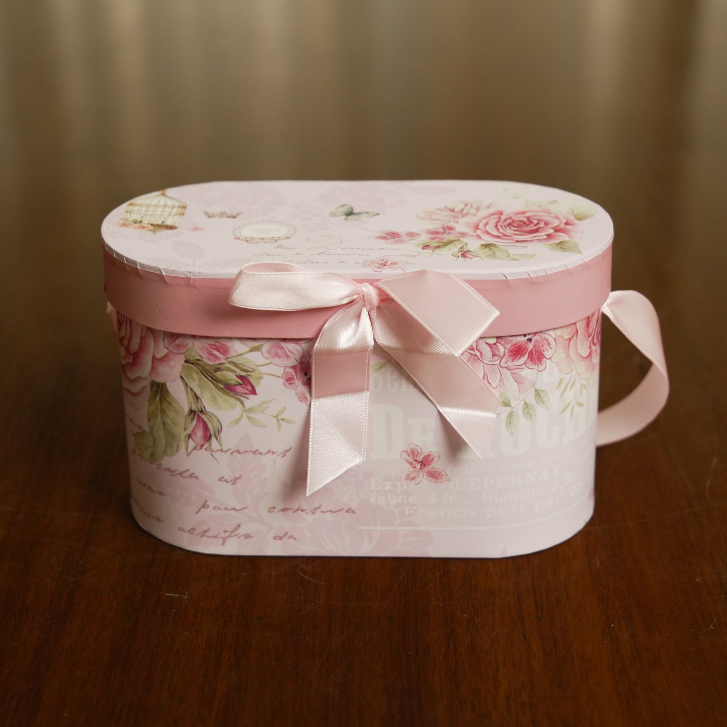 Rose Blossom Ceramic Mug Set of 2 with Luxury Oval Gift Box