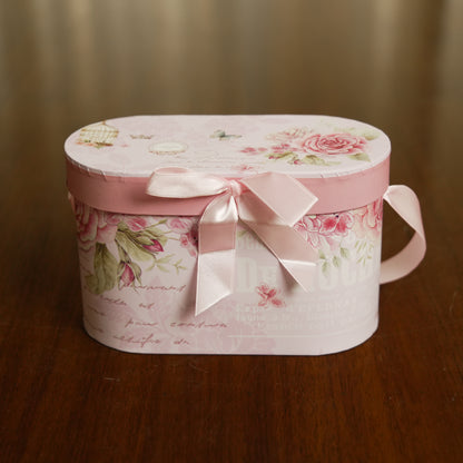 Rose Blossom Ceramic Mug Set of 2 with Luxury Oval Gift Box
