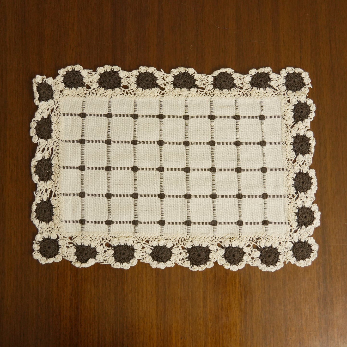 Handcrafted Crochet Table Mat  (Set of 2)