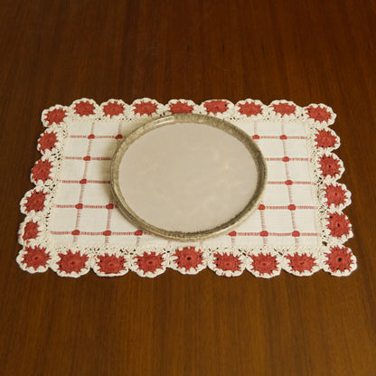 Handcrafted Crochet Rectangular Cotton Table Mat  (Set of 2)