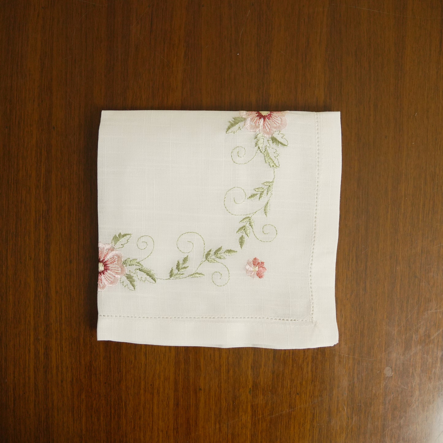 Premium Linen Embroidered Table Napkin (Set of 2)