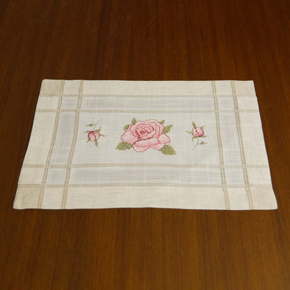 Premium Linen Embroidered Table Mat (Set of 2)