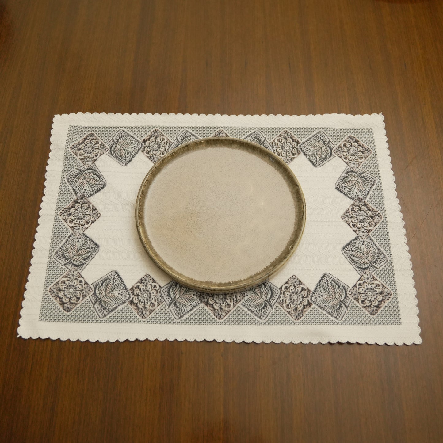 Premium Geometric Border Table Mat (Set of 4)