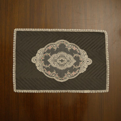 Luxury Quilted Lace Table Mat (Set of 2)