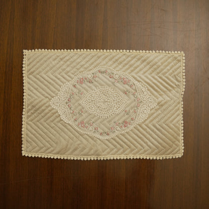 Luxury Quilted Velvet Table Mat (Set of 2)