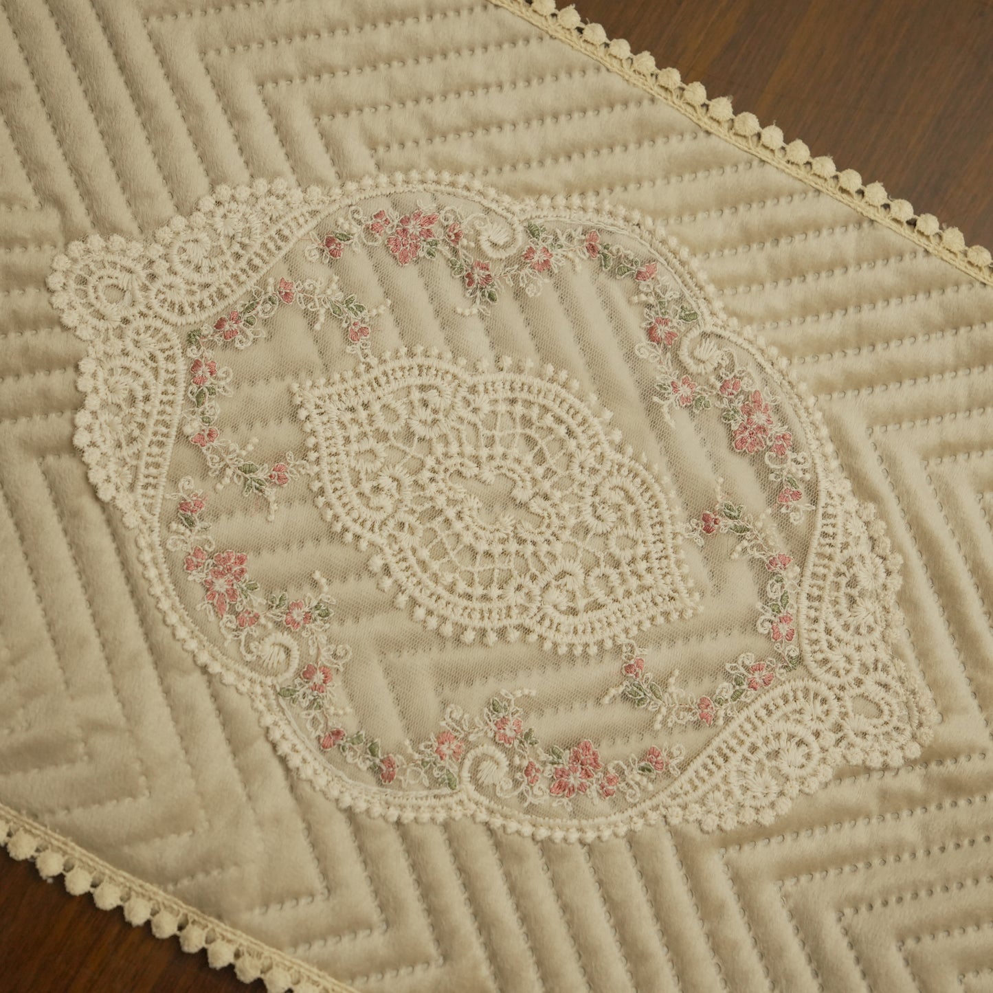 Luxury Quilted Velvet Table Mat (Set of 2)