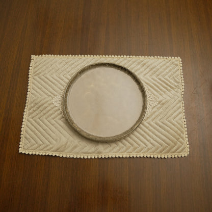 Luxury Quilted Velvet Table Mat (Set of 2)