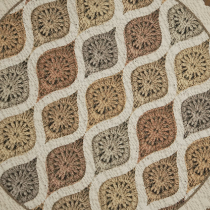 Round Geometric Jacquard Table Mat (Set of 4)