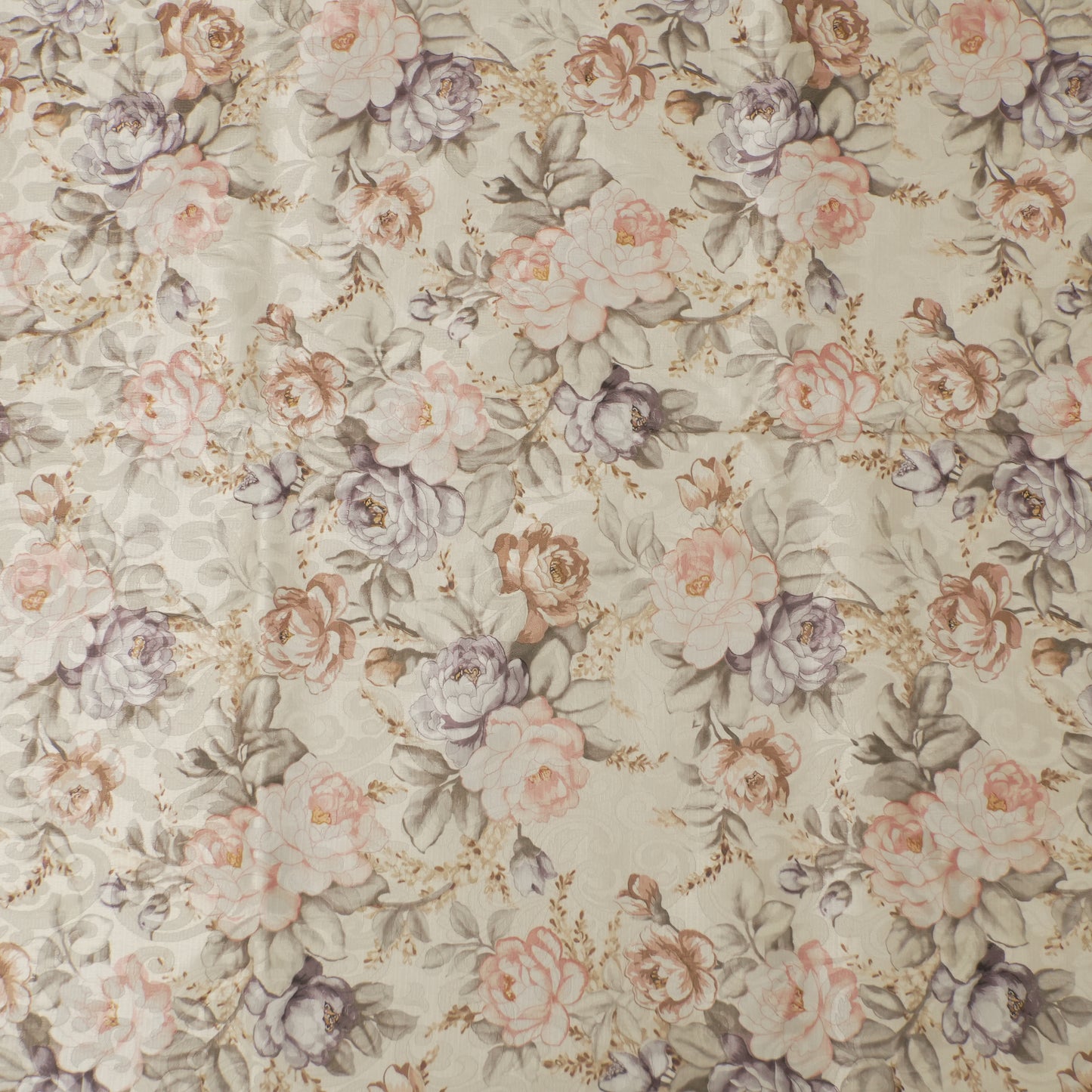 Vintage Floral Printed Table Cover (6 Seater)