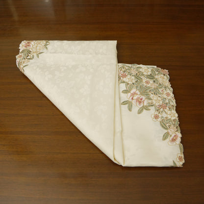 Premium Ivory Dining Tablecloth (8 Seater)