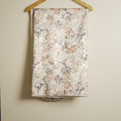 Vintage Floral Printed Table Cover (6 Seater)