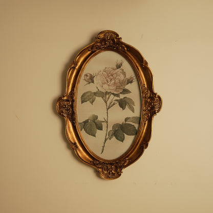 Luxury Baroque Style Gold Wall Frame with Floral Design