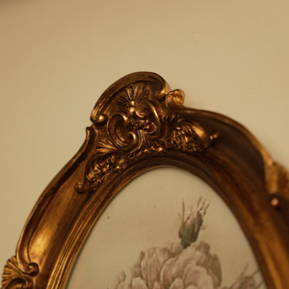 Luxury Baroque Style Gold Wall Frame with Floral Design