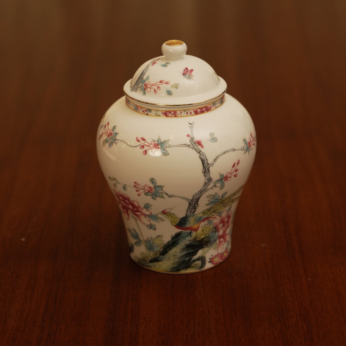 Luxury Floral Porcelain Jar with Lid