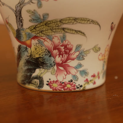 Luxury Floral Porcelain Jar with Lid