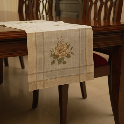 Vintage Style Floral Table Runner (Short)