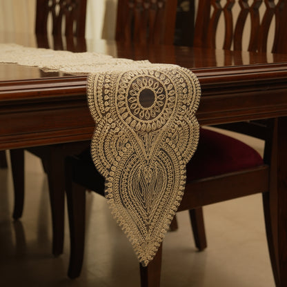 Classic Ornamental Lace Table Runner (Long)
