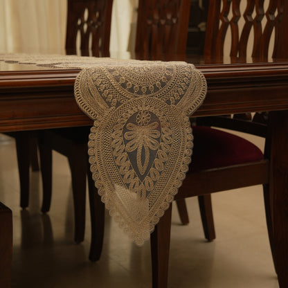 Timeless Medallion Lace Table Runner (Long)
