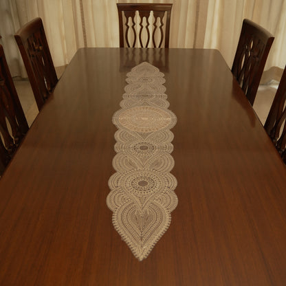 Ornate Medallion Lace Table Runner (Long)