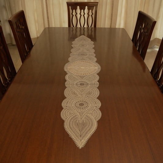 Ornate Medallion Lace Table Runner (Long)