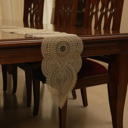 Ornate Medallion Lace Table Runner (Long)