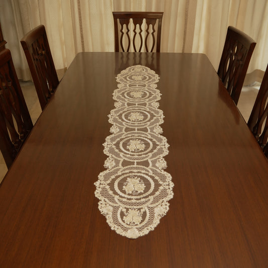 Classic Floral Medallion Table Runner (Long)
