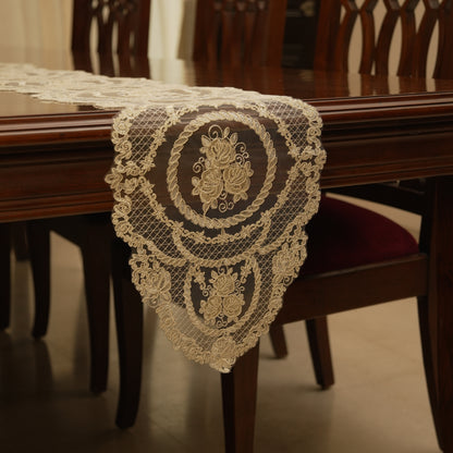 Classic Floral Medallion Table Runner (Long)