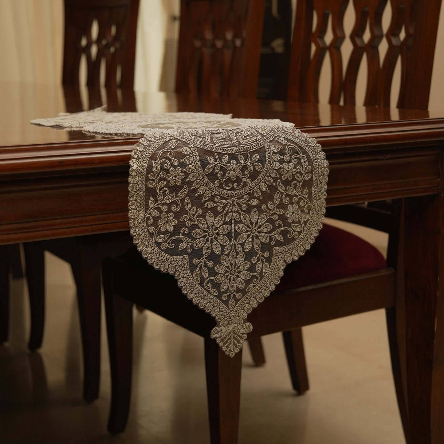 Royal Heritage Embroidered Table Runner (Small)