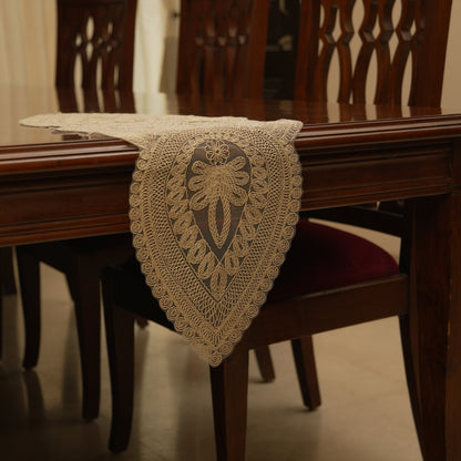 Ornate Geometric Lace Table Runner (Small)