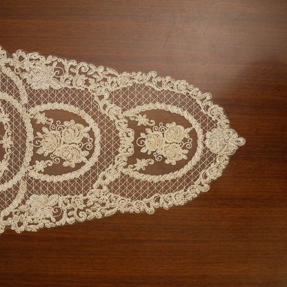 Ornate Sheer Lace Table Runner (Small)