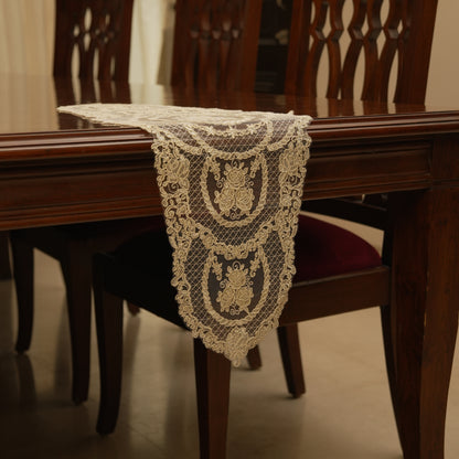 Ornate Sheer Lace Table Runner (Small)