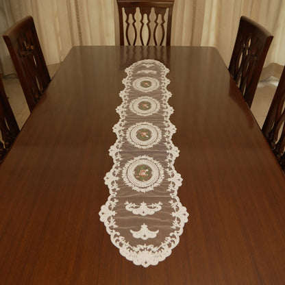 Vintage Sheer Lace Table Runner (Long)