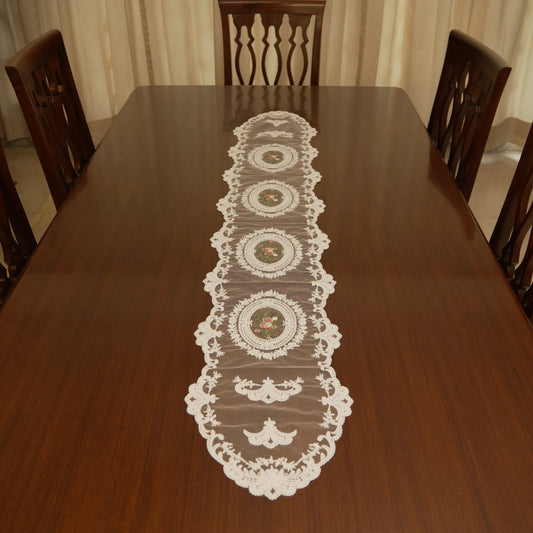 Vintage Sheer Lace Table Runner (Long)